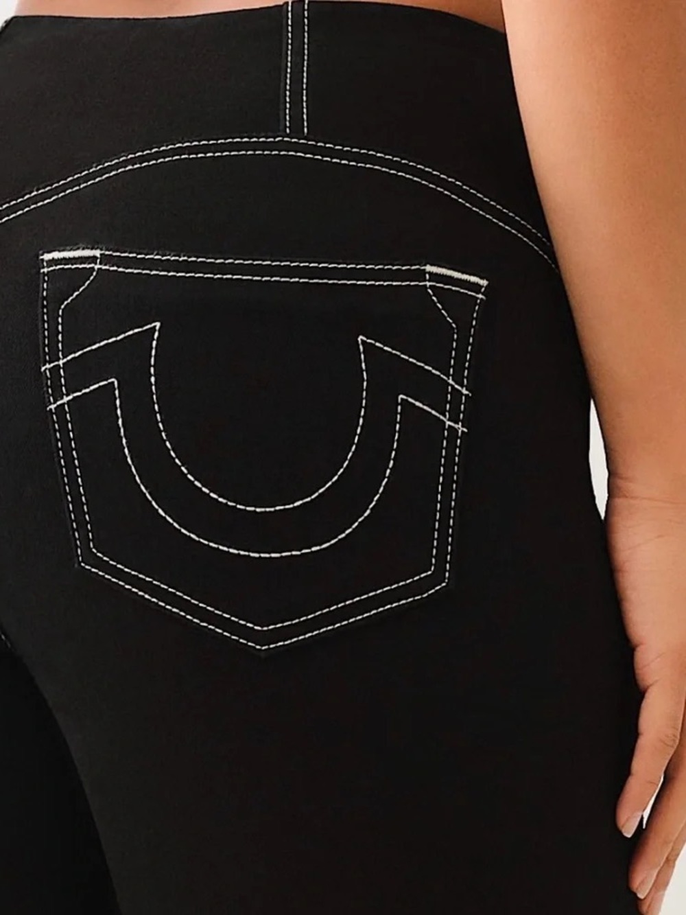 NWT Truly Snatched Becca High-Rise Bootcut Black Women's Jeans True Religion W27 - Picture 2 of 7